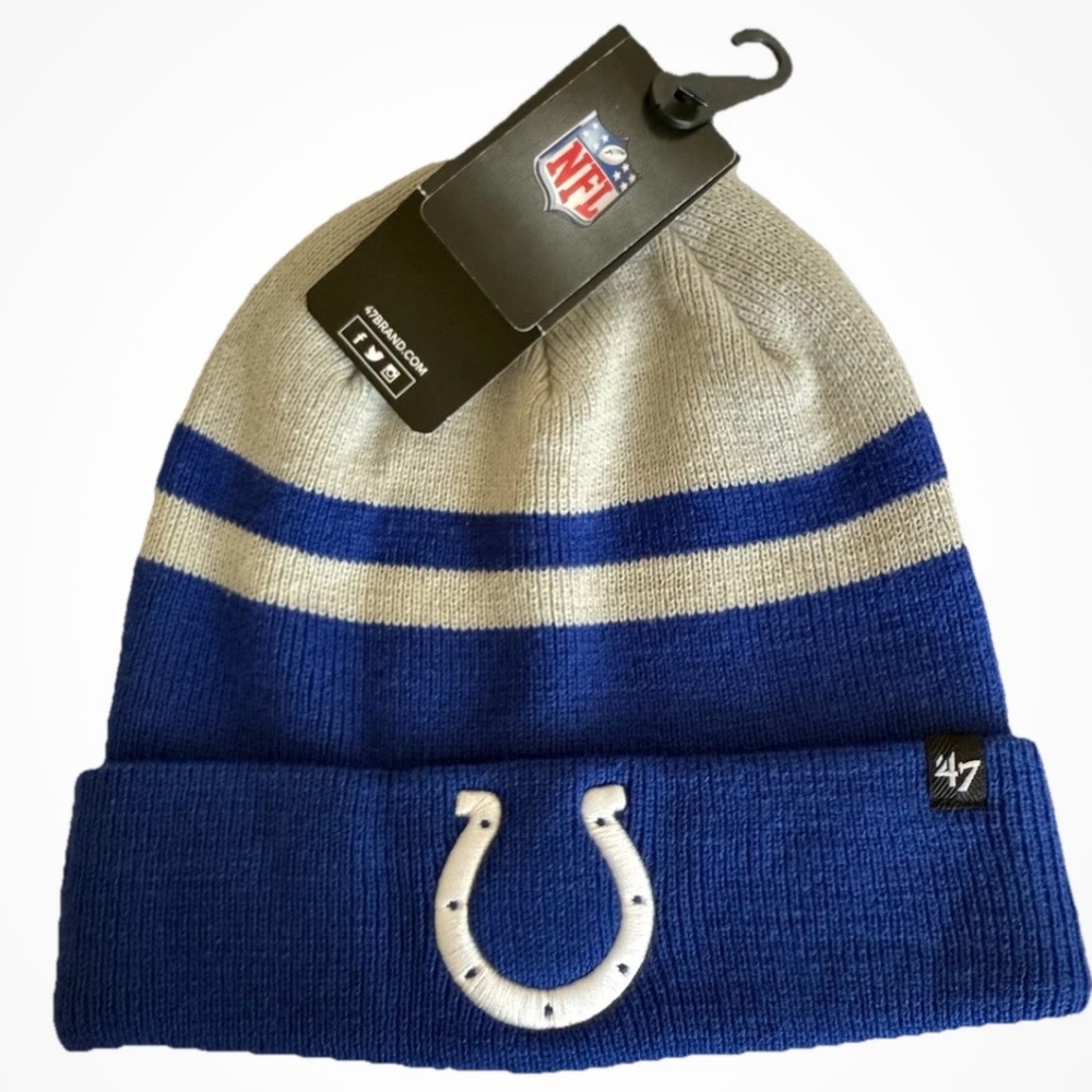 '47 Brand NFL Indianapolis Colts Logo Embroidered Beanie NWT